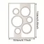 Hình Nền Tròn Kim Loại Thép Carbon Cắt Khuôn DIY Vải Album Ảnh Thiệp Chúc Mừng Cắt Chết Giấy Thủ Công Sổ Lưu Niệm Dập Nổi Khắc Bản Mẫu