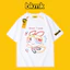 Áo thun 100% cotton cao cấp tay ngắn dáng rộng phong cách Hàn Quốc BKMK Color Line in hình cổ tròn thoải mái