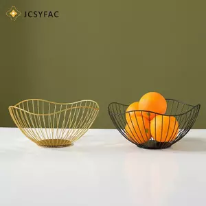 JCSYFAC Sắt Trái Cây Giỏ Đựng Trái Cây Bát Nhà Sáng Tạo Thoát Nước Hiển Thị Giỏ Bàn Bánh Mì Snas Khay Lưu Trữ Snas Mới