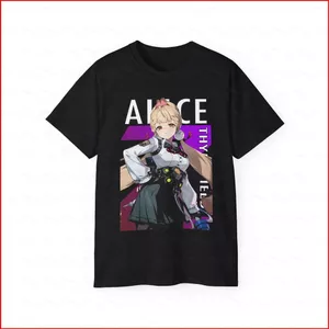 GC1 Alice Zenless Zone Zero 110cm-6XL Áo thun Anime Fan Tee tay ngắn GC1