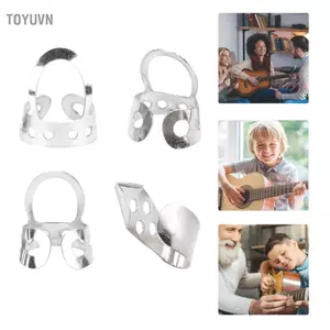 Toyuvn Chỉ số các ngón tay bằng kim loại Chống mài mòn thực tế dành cho các chuyên gia thực hành cơ bản Hiệu suất sân khấu âm trầm