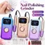 Máy Xay Đánh Bóng Móng Tay Điện YICA, 32 Tốc Độ Sạc Móng Tay Điện, Màn Hình LED Di Động Chuyên Nghiệp Đa Năng Máy Xay Móng Tay Dụng Cụ Làm Móng