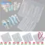 EBINLANDS Silicone Stencil, Khuôn Mẫu Tinh Tế Khuôn Làm Móng Tay Nghệ Thuật, Chất Liệu Silicon Tinh Tế Nơ Dễ Thương Trái Tim Váy Ren DIY Dụng Cụ Thiết Kế Làm Móng Tay