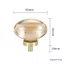 Tay Cầm Ánh Sáng Sang Trọng Tủ Cửa Tủ Quần Áo Tay Cầm Hợp Kim Kẽm Màu Champagne Tay Nắm Cửa Phong Cách Bắc Âu Tay Cầm Pha Lê Một Lỗ BQ2C