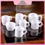 MYPANDA 1 / 12 Nhà Búp Bê Mô Phỏng Màu Trắng Nguyên Chất Đơn Giản Mẫu Cốc Nhà Búp Bê Thu Nhỏ Trang Trí Nhà Bếp Micro Cảnh Đạo Cụ Xây Dựng.