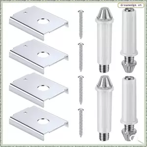 Bộ phần cứng tủ quần áo hai lần cho cửa gỗ 1-7 / 8 "- Bao gồm các thành phần sửa chữa và lỗ xoay 7 / 16 "