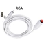 Cáp gọi y tá RCA, 3 mét, Đầu nối Phono, Nút gọi khẩn cấp có kẹp ga trải giường, cho giường bệnh viện, Nhà điều dưỡng, Chăm sóc người cao tuổi, Phòng khám