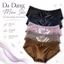Set of 5 Ladies' Soft Satin & Lace Panties, Elegant Bow-Designed Mid-Rise Underwear Bundle