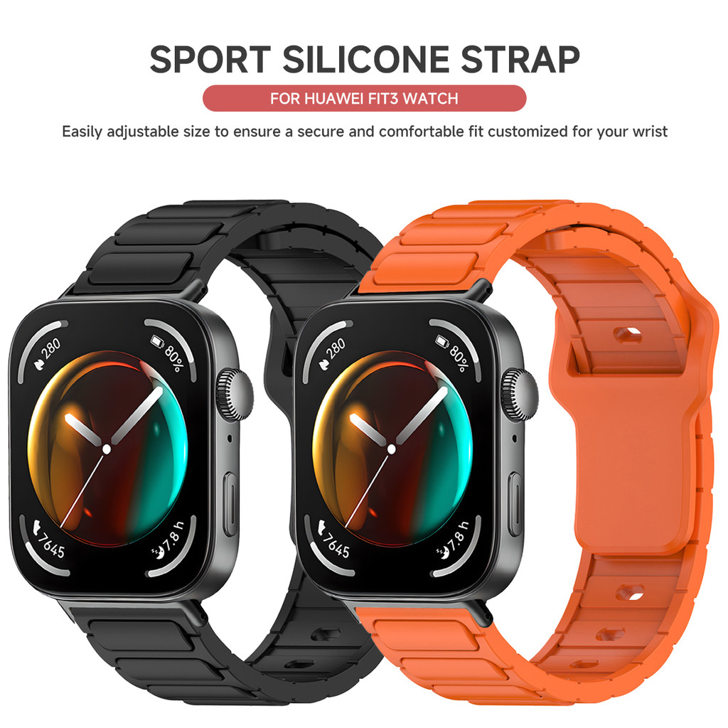 Dây đeo silicon + Ốp lưng TPU cho Huawei Watch Fit 5/4/3 Pro, vỏ màn hình trọn gói