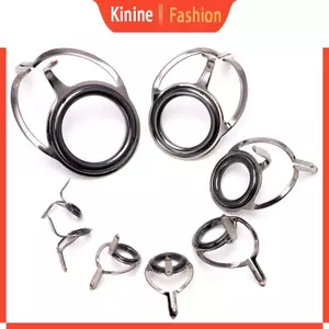 KIN 8 Cái 6 - 30 Nhẫn Mắt Inox Hướng Dẫn Cần Câu Đầu Bộ Sửa Chữa Dòng