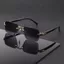 Phong Cách Mới Retro Không Khung Cắt Cạnh Vuông Kính Mát Nam Cảm Giác Cao Cấp Xu Hướng Thời Trang Lái Xe Kính Mát Chống Tia Cực Tím Nữ 26.3.