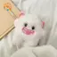 CANAMEK Sang Trọng Đồ Chơi Kawaii Thỏ Dễ Thương Búp Bê Quái Vật Nhỏ Hoạt Hình Trẻ Em Móc Khóa Cặp Đôi Bapa Nhồi Bông Mặt Dây Chuyền Phụ Kiện Quà Tặng CSF