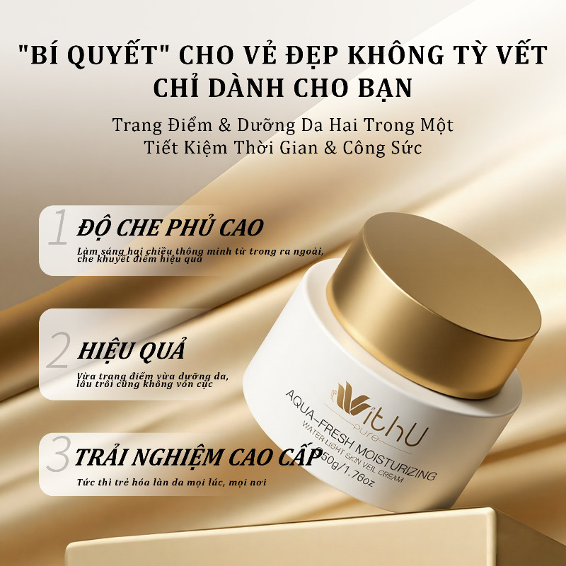 WithUpure Kem Dưỡng ẩm Làm Sáng Da 50g, Làm Sáng Da Nhẹ Nhàng Dưỡng Da Cao Cấp