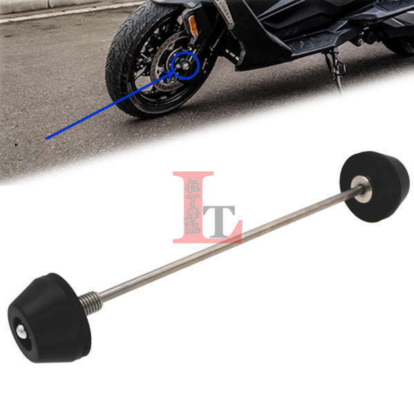 Thích hợp cho BMW C400GT C400X sửa đổi ống xả bóng bảo vệ bánh trước thanh chống rơi phuộc trước chống va đập khối chống rơi