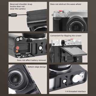 Dành cho máy ảnh Fujifilm X-E5, tay cầm một tay, chân đế chụp, tay cầm giày lạnh hình chữ L, tay cầm X-E5, phụ kiện máy ảnh hình chữ L