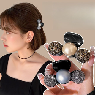 (Vận chuyển tại địa phương) Đuôi ngựa cao zircon ngọc trai lấp lánh, tạo vẻ đẹp mềm mại và nhẹ nhàng cho mái tóc - Phụ kiện thời trang