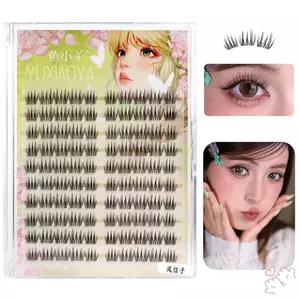 C Curl 9-12mm Cụm lông mi 3D DIY Wispy Fluffy Lash Extension dành cho người mới bắt đầu & Proficients Thân thiện