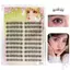 C Curl 9-12mm Cụm lông mi 3D DIY Wispy Fluffy Lash Extension dành cho người mới bắt đầu & Proficients Thân thiện