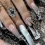 Người Phụ Nữ Siêu Dài Pháp Giả Móng Tay Bạc Hạt Dây Xích Ngôi Sao Trang Trí Ballerina Đầu Móng Tay Cho Salon Expert Và Naive Nữ