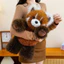 Spike Price [Sẵn sàng] Chạy bộ Búp bê sang trọng Raccoon Vui nhộn Búp bê gấu trúc dễ thương Gối trẻ em Bé gái Quà tặng búp bê ngủ