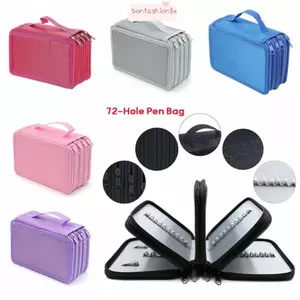 Túi đựng bút ITRUMPET, Túi đựng bút vải chống thấm nước, Túi đựng văn phòng phẩm 72 lỗ dung tích lớn Học sinh