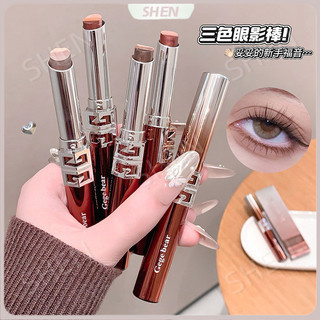 Gege bear Galaxy Gold Diamond Tricolor Phấn Mắt Phát Triển Màu Sắc Mịn Mịn Kim Cương Ánh Sáng Trang Điểm Cảm Giác Bột Không Bay