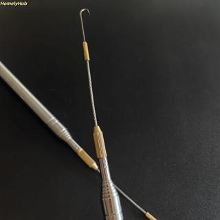 Móc cá dài HOMELYHUB, Móc Eel cực xoay 360 độ, Sợi thép gai Tay cầm bằng thép không gỉ Chủ đề Ricefield Eel Hook