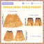 Váy cỏ Hawaii Phù hợp với cánh tay đàn hồi Tay áo Chân Váy cỏ Hula Trang phục khiêu vũ Bãi biển Ngày lễ mùa hè Ủng hộ tiệc cưới (Màu rơm) (R F C V)