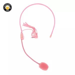 {TB & Bag} Tai nghe micro có dây đeo đầu màu hồng 3,5MM Loa khuếch đại giọng nói màu hồng Mic âm thanh trong suốt dành cho giáo viên bài phát biểu hướng dẫn hội nghị.