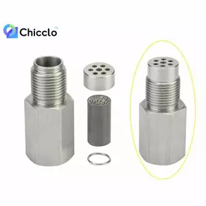 M18 * 1.5 O2 Cảm biến oxy Spacer CEL Eliminator, Đèn động cơ Che, Trình mô phỏng xúc tác Mini, Bộ chuyển đổi bằng thép không gỉ 304 Đẹp