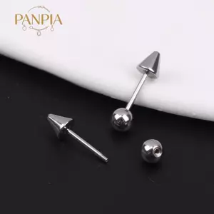 PNPIA- Punk Cá Tính Bông Tai Demon Mũi Nhọn Nón Punk Ro Hip Hop Phong Cách Sụn Trang Sức Làm Quà Tặng