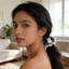 Mới 2 Chiếc Dễ Thương Thỏ Trắng Denim Ren Tóc Hoạt Hình Ngọt Ngào Thỏ Scrunchie Cho Bé Gái