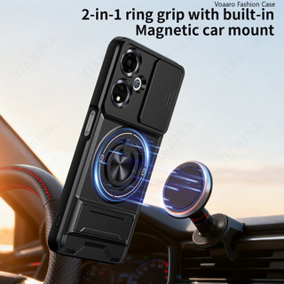 Ốp Lưng Cho OPPO A59 4G Toàn Cầu Xoay Vòng Từ Tính Giá Đỡ Cho OPPO A2M 5G Trung Quốc Ốp Lưng Chân Đế Giáp Capa