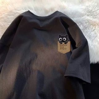 Áo phông thun  in  đơn giản mà sang trọng . Chất cotton mềm mỏng và mát -  hình con POCKET -thuba94