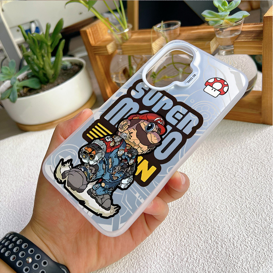 Dành cho Redmi Turbo 5 Max / Turbo 4 Pro / POCO X8 Pro X7 X6 F8 F7 "Super Mario" Vỏ điện thoại viền mềm lưng cứng / Note 15 Pro Mi 15T 14T K90 Pro Vỏ Redmi chống sốc