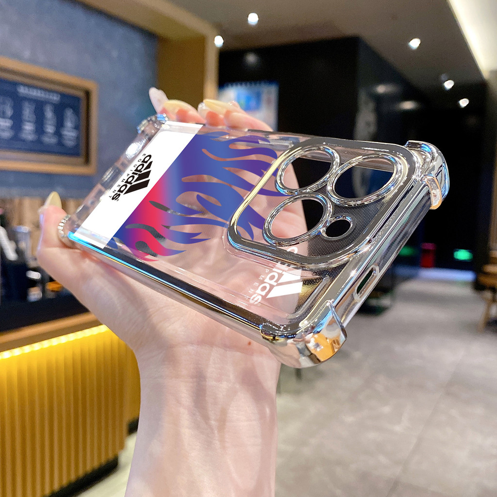 Tương thích với Infinix Hot 50i 40i 40 Pro 30 Play Note 30 Smart 9 8 Adid Fire Clear Mạ Case Chống rơi