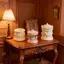 HFTOY 1 Chiếc Nhà Búp Bê Mini Carousel Hộp Bảo Quản Mô Hình Nhà Búp Bê Phụ Kiện Cà Phê Hộp Bảo Quản Đồ Chơi Trang Trí Nhà Cửa ~