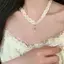 Kudosation Ngọt Ngào Mát Rỗng Chữ Thập Mặt Dây Đeo Ren Choker Nelace Cho Nữ Bé Gái Xương Đòn Dây Chuyền Trang Sức Dự Tiệc Quà Tặng Đẹp