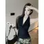 Mùa Hè Phong Cách Mới Pure Desire Sang Trọng Ngọt Ngào Cô Gái Dây Camisole Nữ Gợi Cảm Slim fit Ngắn Dây Cổ Xoay Cổ Áo Phong Cách Pure Desire Ngọt Ngào Cay Thiết Kế Phong Cách Niche Bán Chạy Phong Cách Mặc Hàng Ngày Quần Áo Nữ