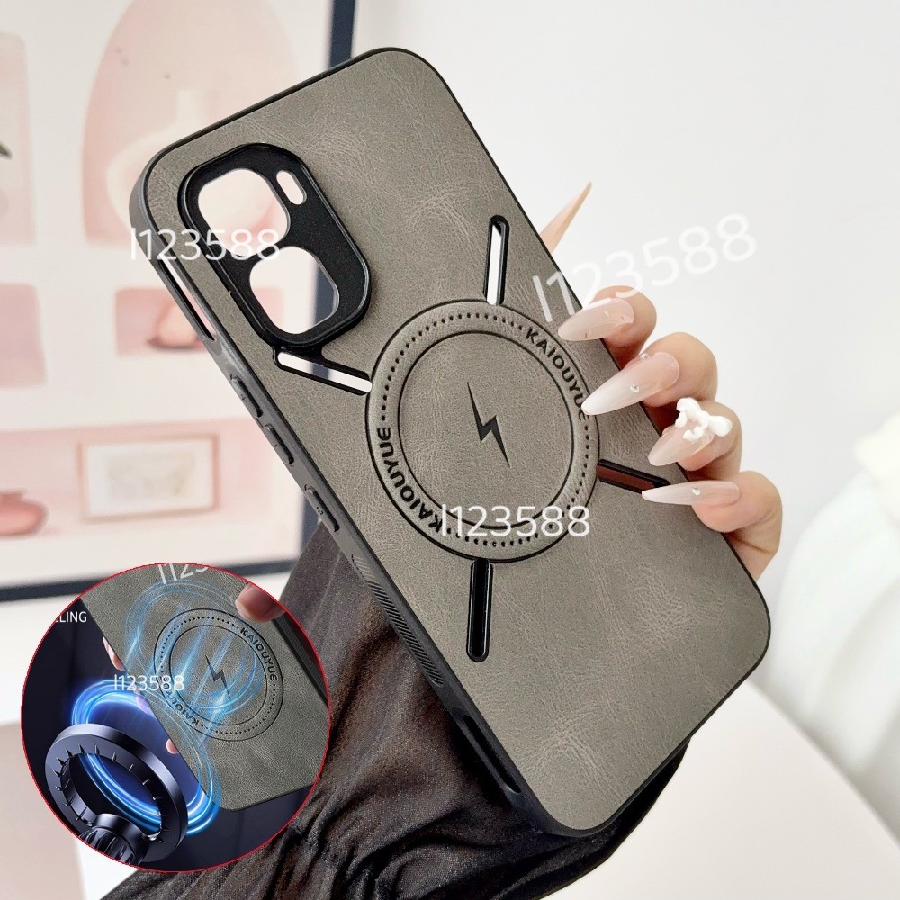Ốp điện thoại Từ Tính Cho Infinix GT 50 Pro GT50Pro 5G 2026 Infinix GT50 Pro Napa-textured PU Silicone Da Ốp điện thoại Chống Sốc