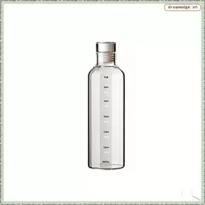 Bình Nước Thể Thao Thủy Tinh 500 / 750 / 1000ml Với Quy Mô Thời Gian Kín Chai Rượu Vang Hộp Đựng Nước Di Động A