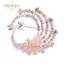 PNPIA- Pha Lê Đậu Hà Lan Động Vật Xò Tiệc Trang Trí Nữ Khăn Thổ Cẩm Pin Trang Sức