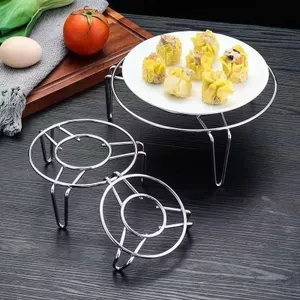 Nhà Bếp Thép Không Gỉ Hấp Giá Nồi Thảm Giá Đa Năng Chân Đế Hấp Trứng Hộ Gia Đình Ngăn Kéo Cho Bun