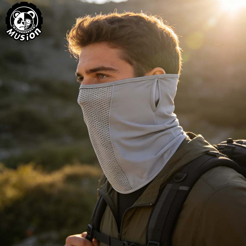 Musion Anti-UV Lưới thoáng khí Balaclava, Che mặt để đi xe đạp Xe máy Chạy bộ & Thể thao ngoài trời