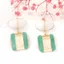 WEETW Vintage Stud Bông Tai, Retro Charm Hình Học Vuông Tòn Ten Bông Tai, Tính Khí Nhựa Trang Sức Phụ Kiện Mùa Hè Bohemian Dangle Bông Tai