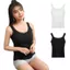 Áo Tank Mùa Hè PYCOU, Áo Sơ Mi Cami Ôm Cổ Chữ U, Thường Ngày Với Ren Không Tay Camisoles Suspender Vest Cho Nữ