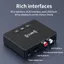 Bộ thu Bluetooth 6.0 YRBWD, Bộ chuyển đổi âm thanh không dây giắc cắm AUX 3,5 mm rảnh tay, Bộ chuyển đổi âm nhạc quang học USB Play FM Stereo RCA chuyên nghiệp cho loa ô tô TV