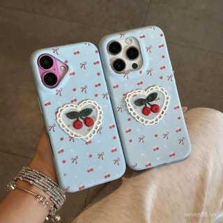 Ốp Điện Thoại Thích Hợp Cho iPhone 7 8 X XS XR XSMAX 11 12 13 14 15 16 17 Pro max Plus Air Bow Cherry Vỏ Bảo Vệ Chống Sốc Bao Gồm Tất Cả ZIUC