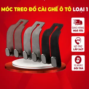 Móc Treo Đồ Cài Sau Ghế Ô Tô Loại 1 Chất Liệu Da Cao Cấp – Treo Túi, Treo Áo, Giữ Khoang Xe Gọn Gàng