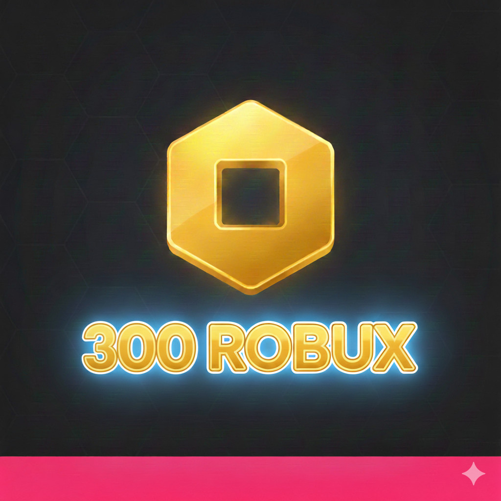 Roblox 300 Robux Refill (Roblox) Kích thước giao hàng thực 10x10